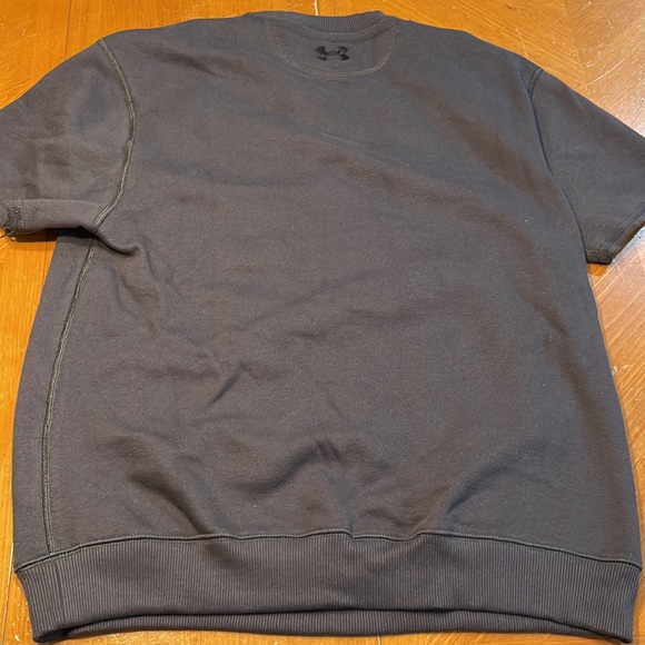 Men’s Under Armour Project Rock Graphic Cutoff T-Shirt Sweatshirt Gray Eagle - Picture 9 of 9